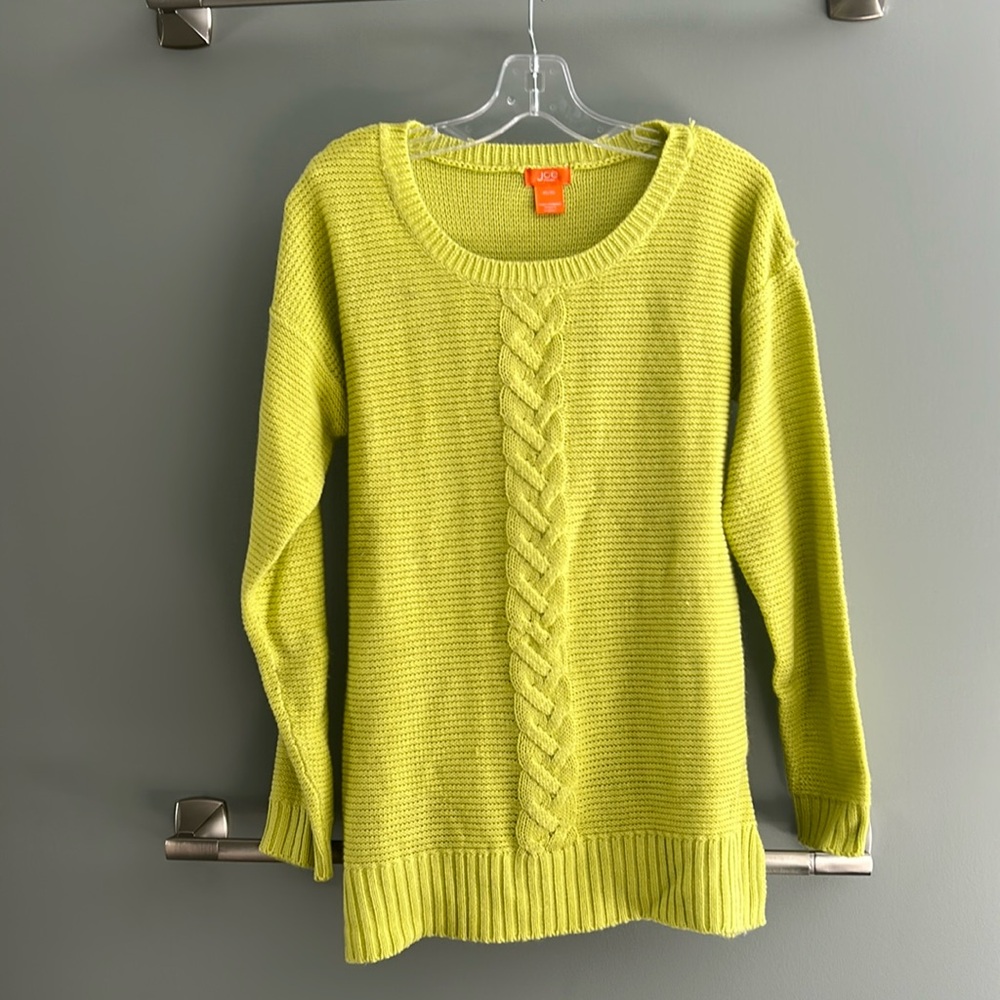 Chartreuse Joe Fresh Sweater Size M